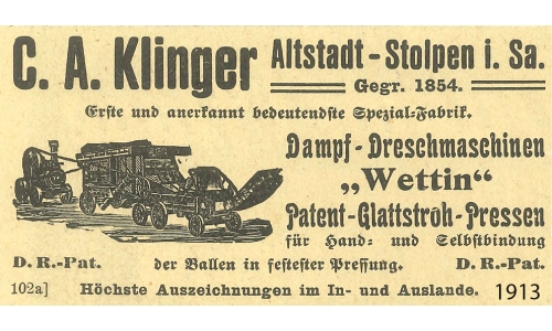 Klinger Dreschmaschinenfabrik