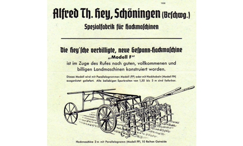 Hey, Alfred Th., Spezialfabrik für Hackmaschinen